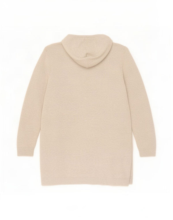 The White Company Langer Damen-Cardigan mit Kapuze, UK 12, Mittelgrau