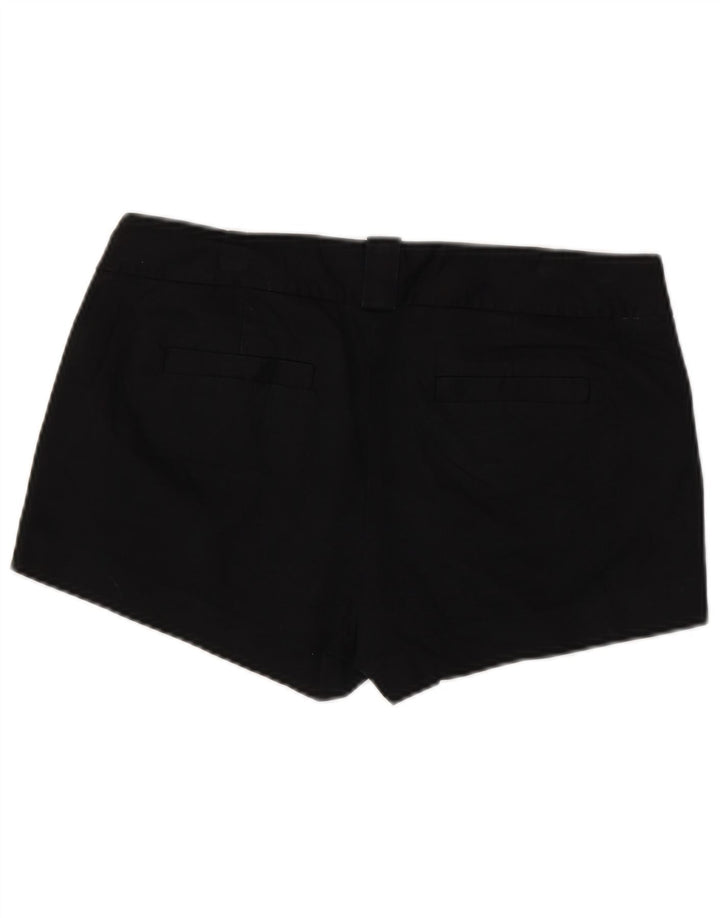 J. CREW Damen Chinoshorts US 10 Large W34 Schwarze Baumwolle