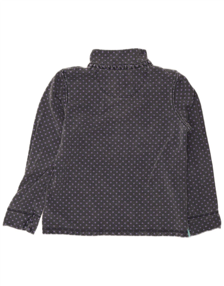 CREW CLOTHING Damen Sweatshirt Pullover UK 14 Large Grau gepunktet