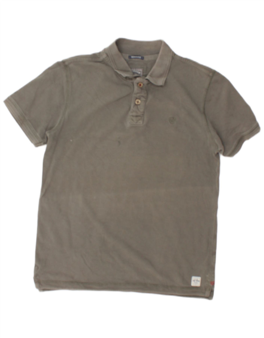 Fat Face Herren Heritage-Poloshirt aus mittelgrauer Baumwolle