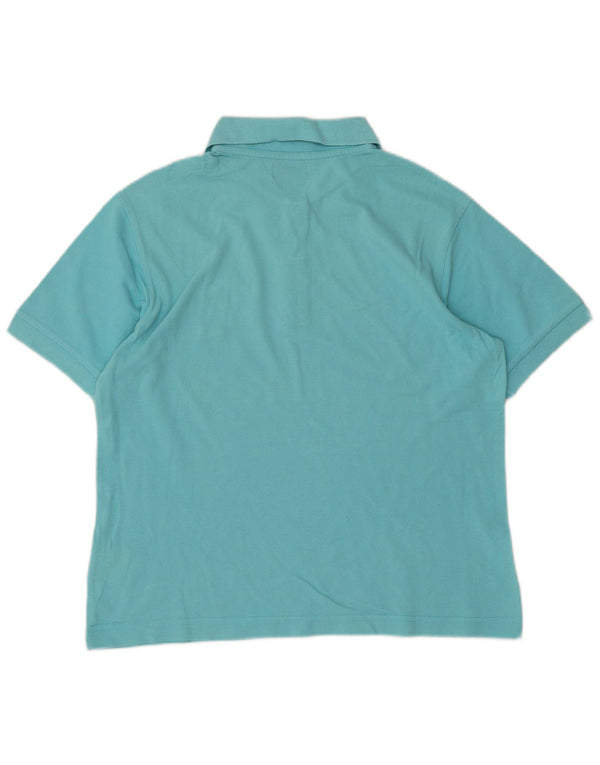 Kappa Damen Poloshirt UK 14 Large Blau Baumwolle