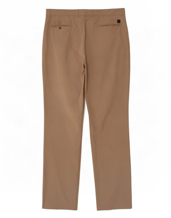 Hugo Boss Mens Straight Suit Trousers W36 L33 Beige