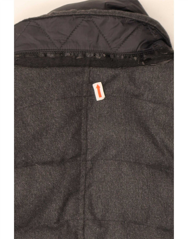 Gas Herren Wattierte Jacke UK 36 Small Grau Polyamid