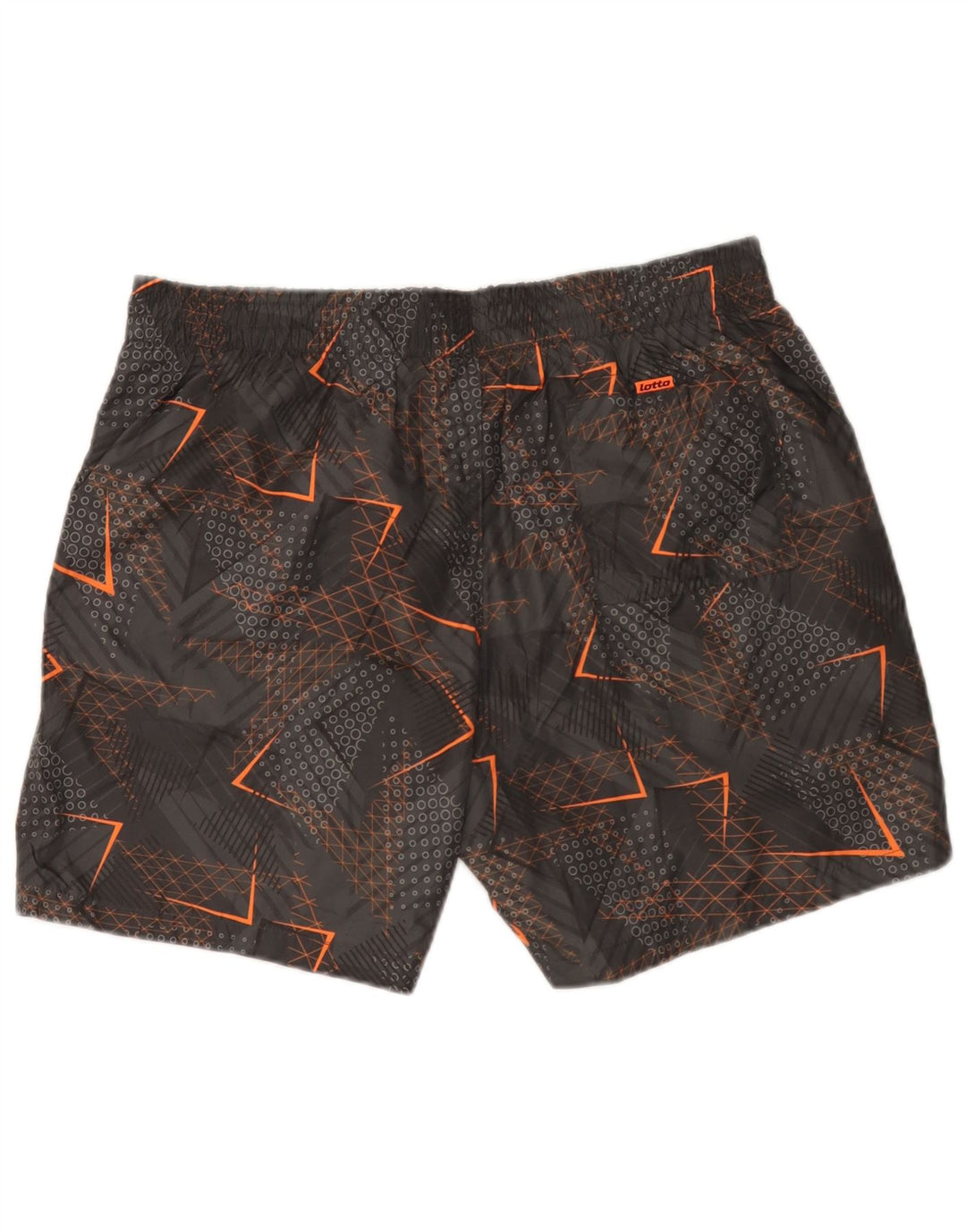 Lotto Herren-Badeshorts XL, grau, geometrisch, Polyester