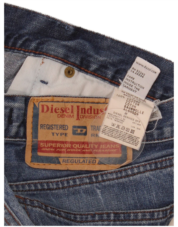 Diesel Herren Jeansshorts W38 XL Blaue Baumwolle