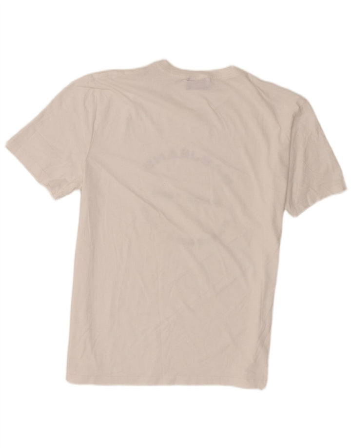 Gas Herren Grafik-T-Shirt-Oberteil Mittelweiß