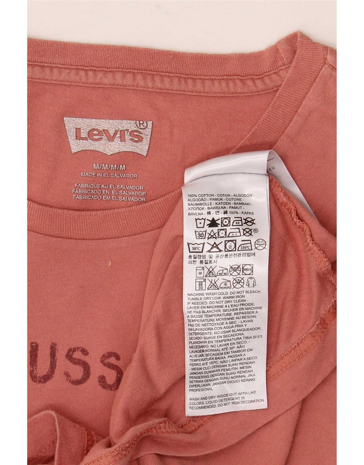 Levi's Herren-T-Shirt mit Grafik, Mittelrosa, Baumwolle