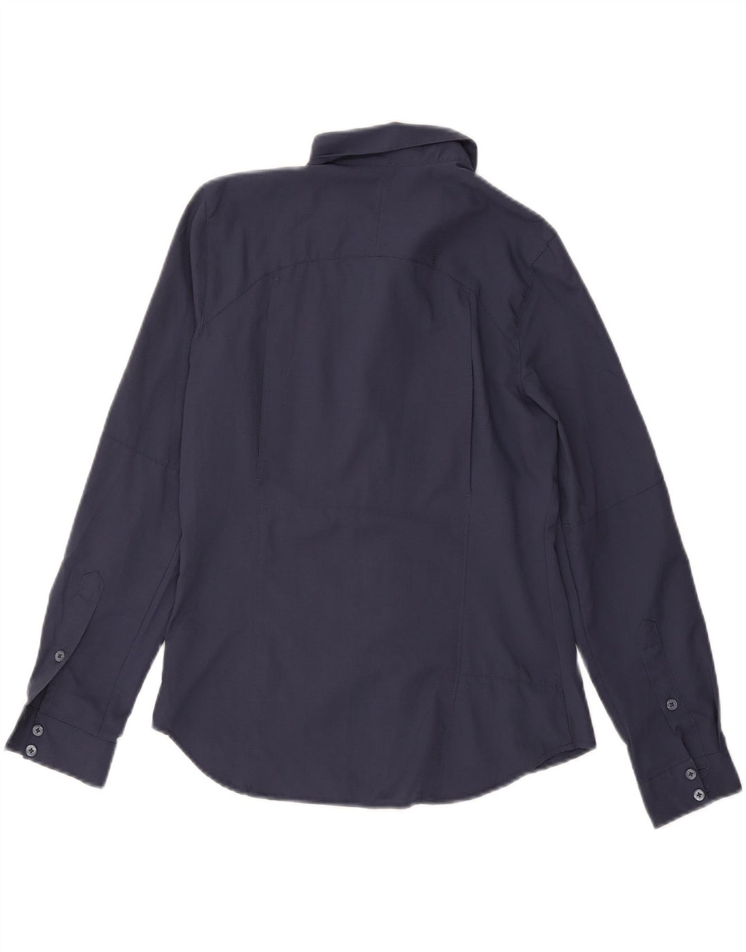 COLUMBIA Womens Shirt UK 10 Small Navy Blue Polyester Vintage Columbia and Second-Hand Columbia from Messina Hembry 