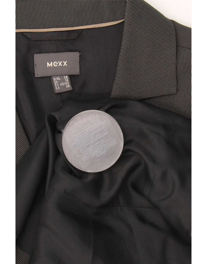 Mexx Damen-Anzug mit 2 Knöpfen, 2-teilig, UK 12, M, W30, L33, Grau, Nadelstreifen