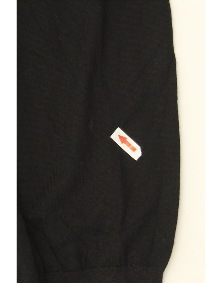 Marks & Spencer Herren-Pullover mit V-Ausschnitt, 2XL, schwarze Merinowolle