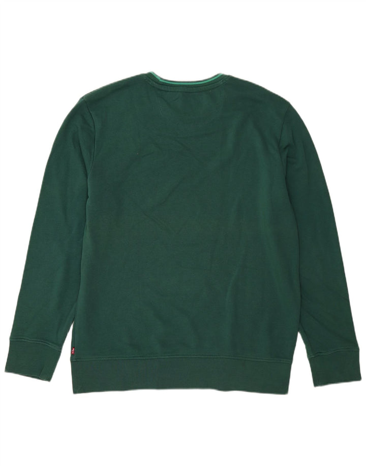 Levi's Herren-Sweatshirt-Pullover XL aus grüner Baumwolle