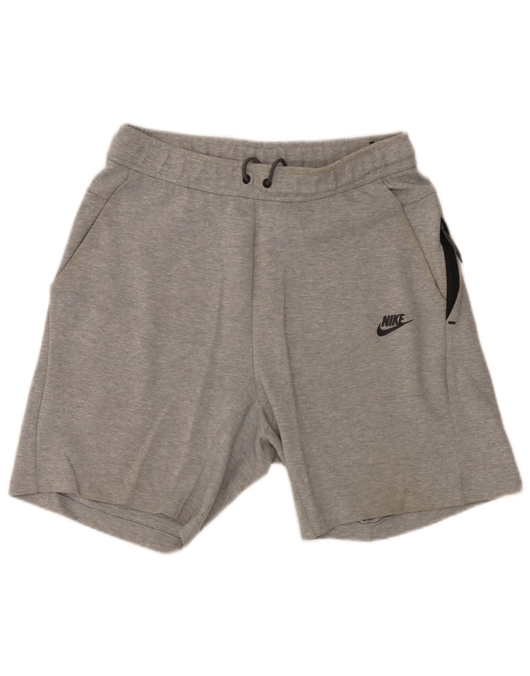 Nike Herren-Sportshorts aus mittelgrau gefleckter Baumwolle