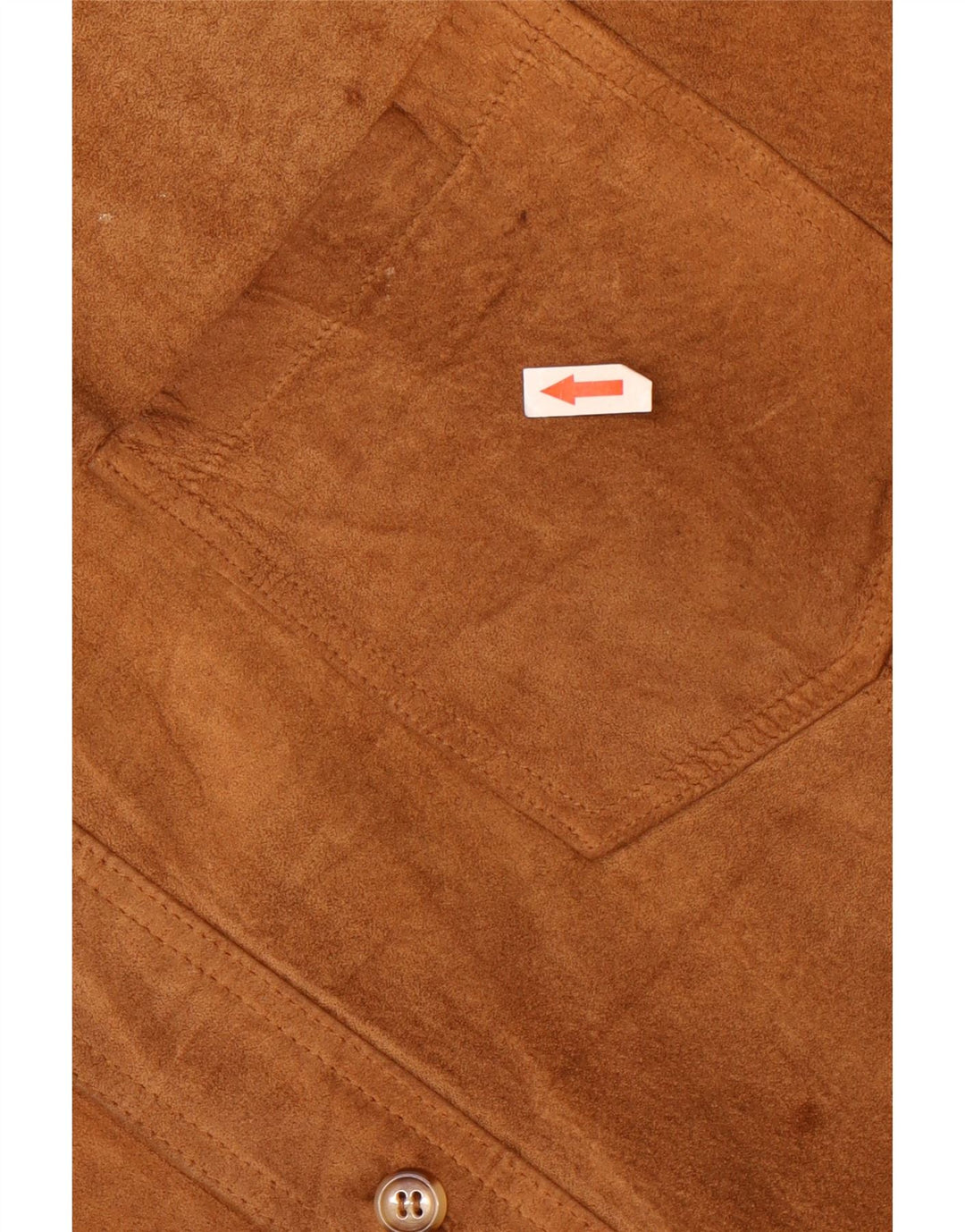 Vintage Herren Overshirt Wildleder Shirt IT 58 2XL Braun