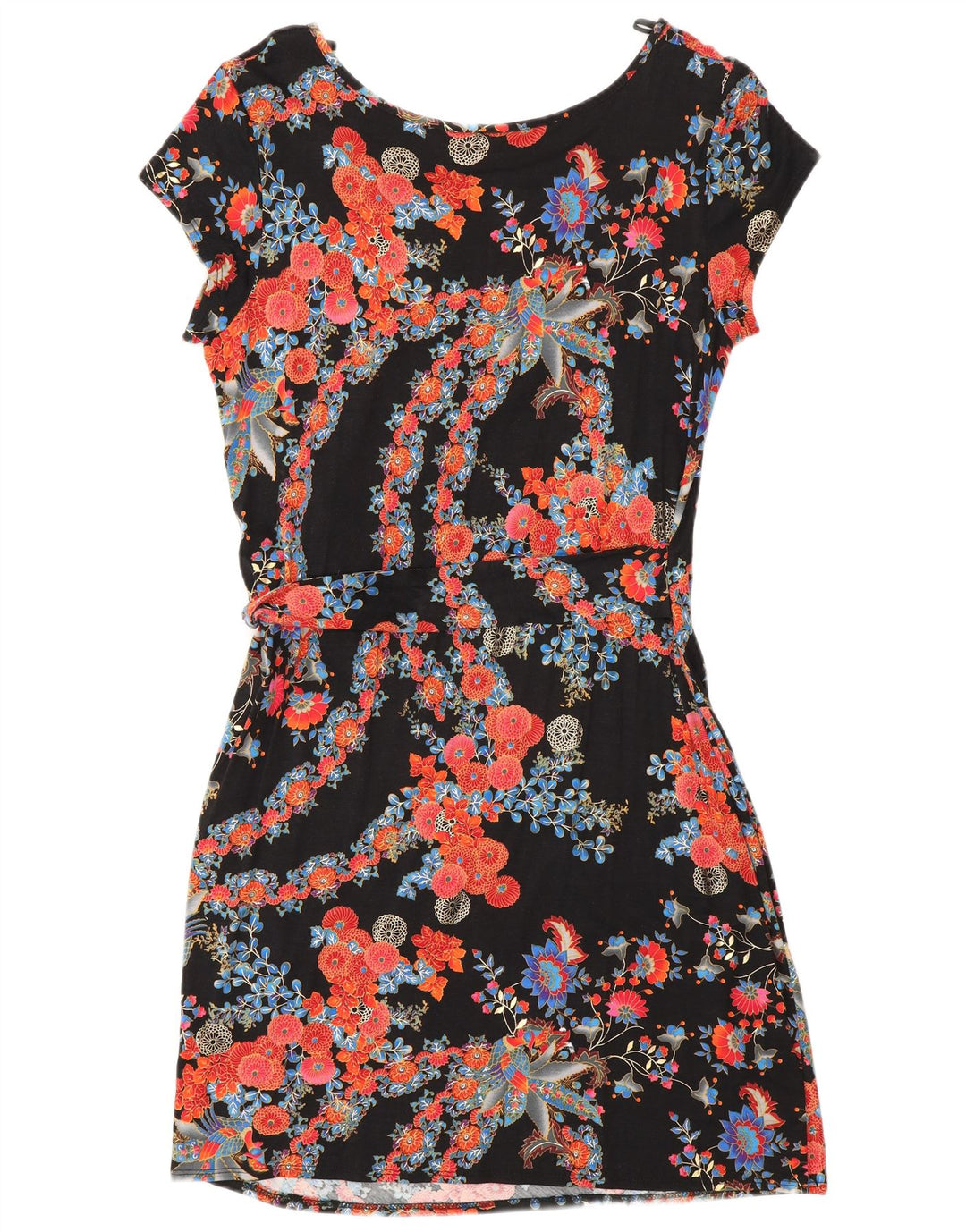 Wallis Wickelkleid für Damen, UK 46, groß, mehrfarbig, Blumenmuster, Viskose
