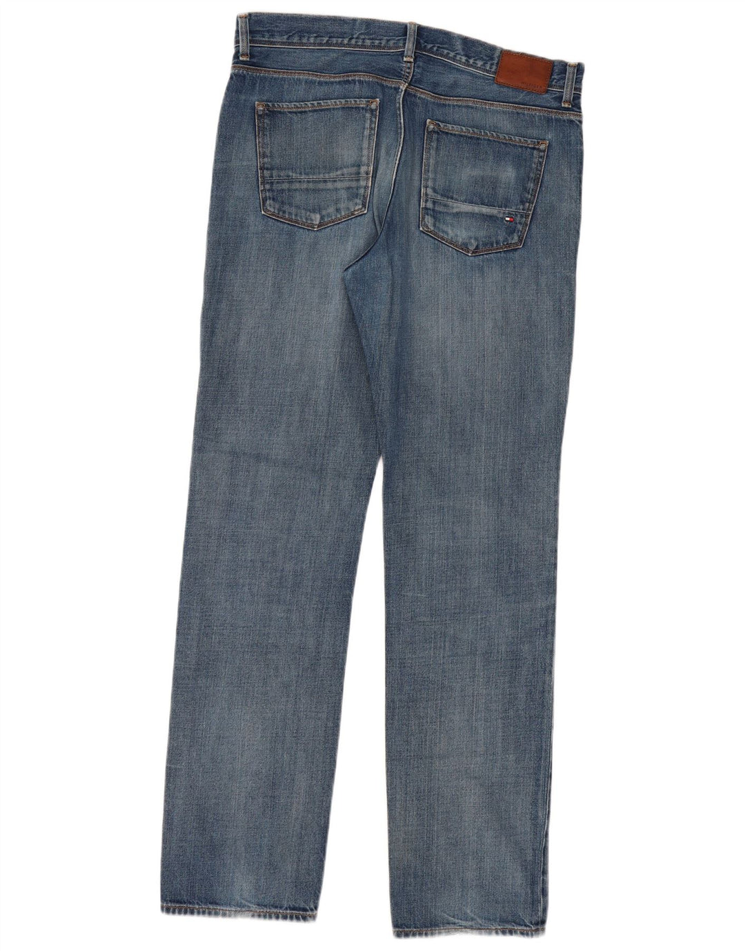 TOMMY HILFIGER Herren Mercer Regular Fit Straight Jeans W34 L34 Blaue Baumwolle