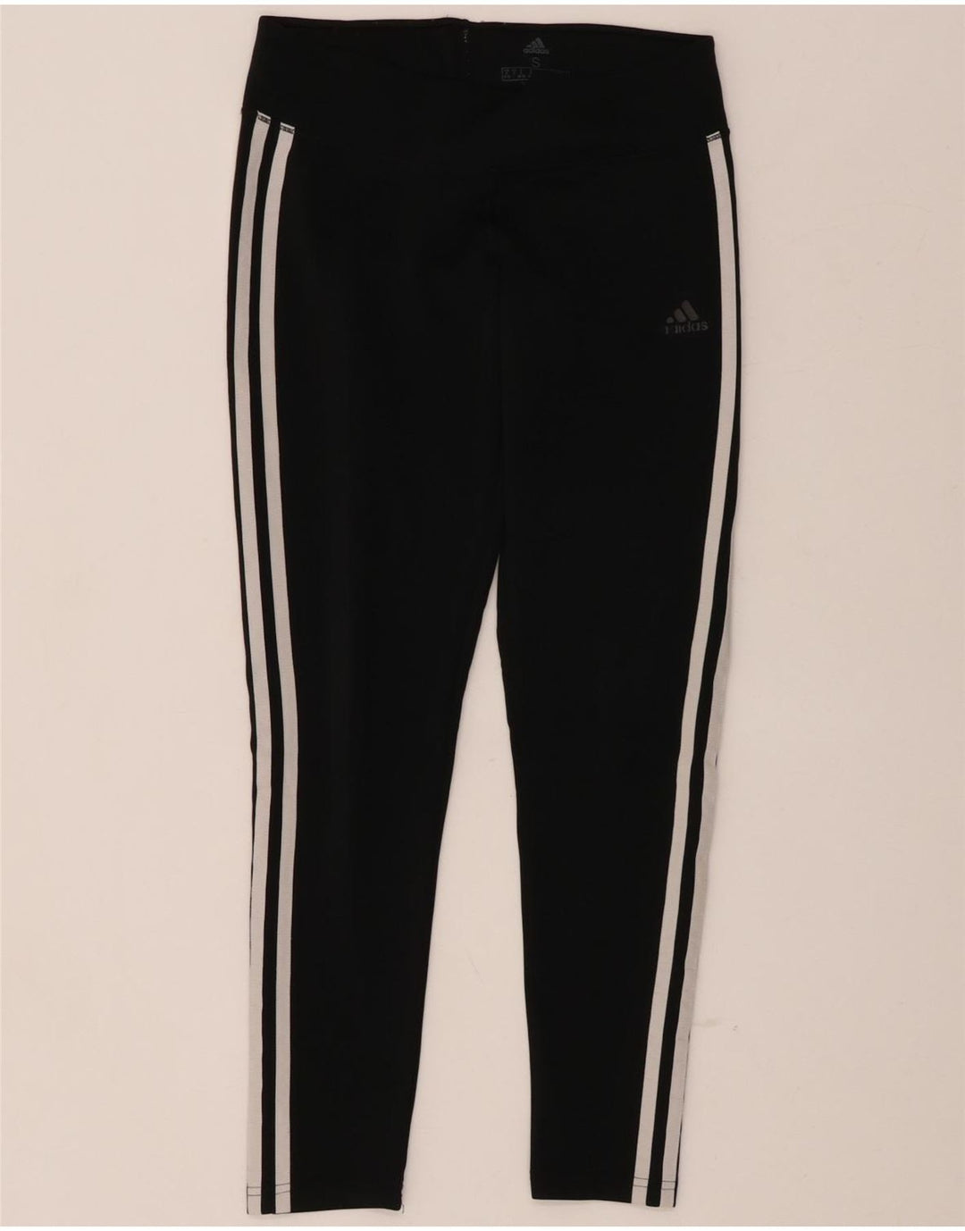 ADIDAS Damen Climalite Leggings UK 8/10 Small Schwarz Polyester