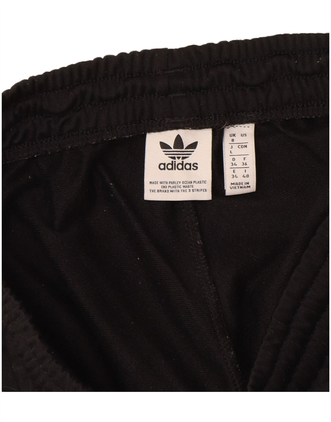 Adidas Damen Trainingshose UK 8 Small Schwarz Polyester