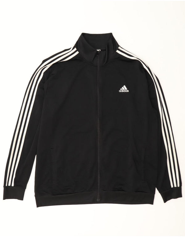 Adidas Herren Trainingsanzug Top Jacke XL Schwarz Polyester