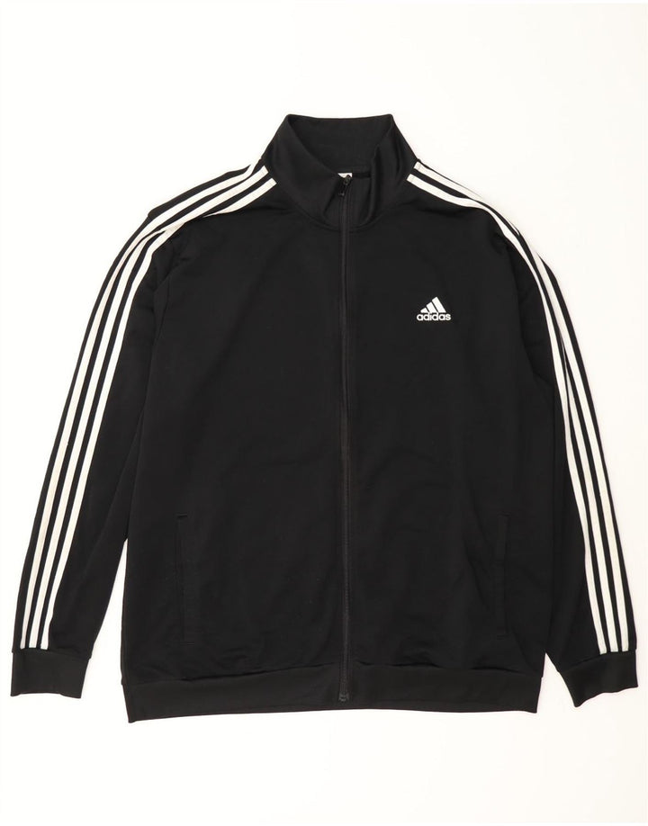 Adidas Herren Trainingsanzug Top Jacke XL Schwarz Polyester