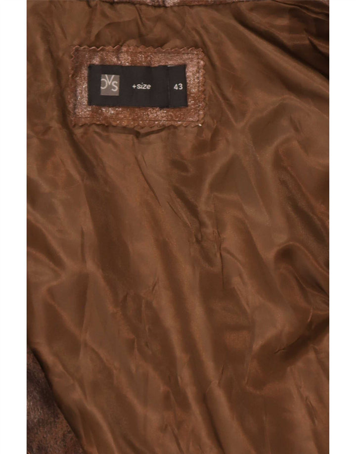 BVS Damen Lederjacke EU 43 Large Braun