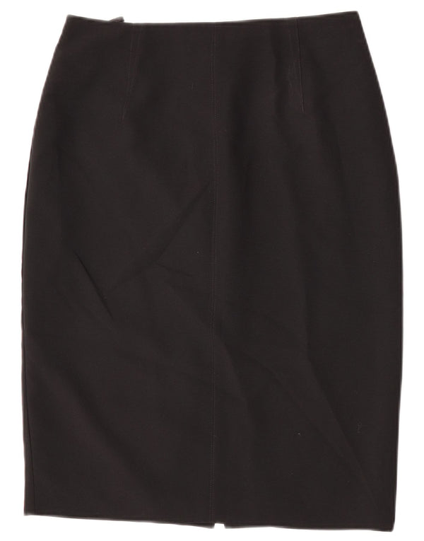 Marks & Spencer Damen Bleistiftrock UK 8 Small W27 Schwarz Polyester