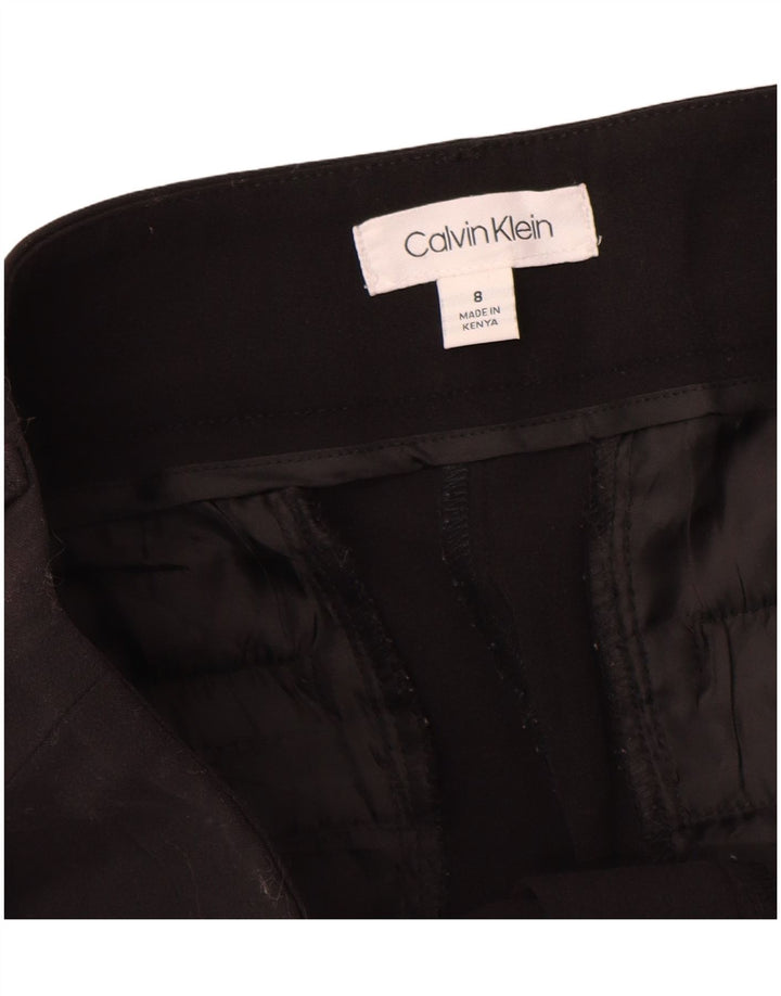 Calvin Klein Damen Bootcut Freizeithose US 8 Medium W28 L32 Schwarz