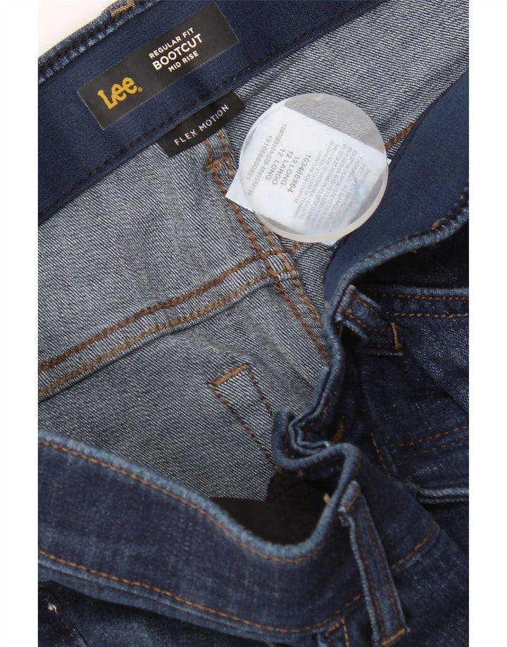 Lee Damen Bootcut-Jeans mit mittelhohem Bund und normaler Passform, US 12, Größe L, W32, L33, Blau