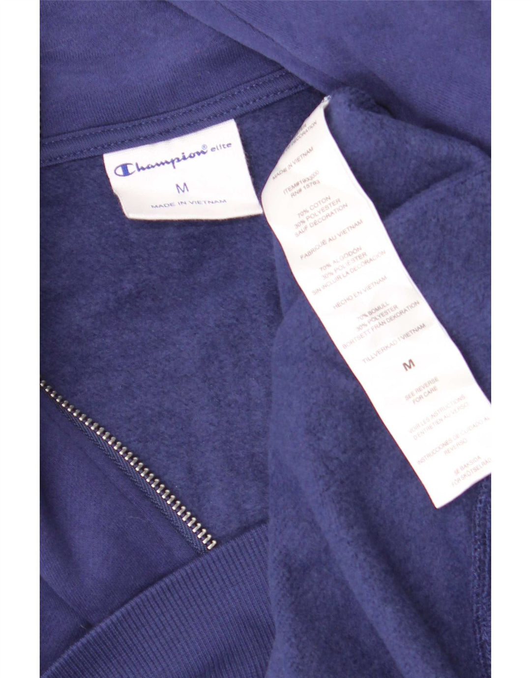 Champion Damen-Sweatshirt in Übergröße mit Reißverschluss am Hals, Gr. 14, mittleres Marineblau