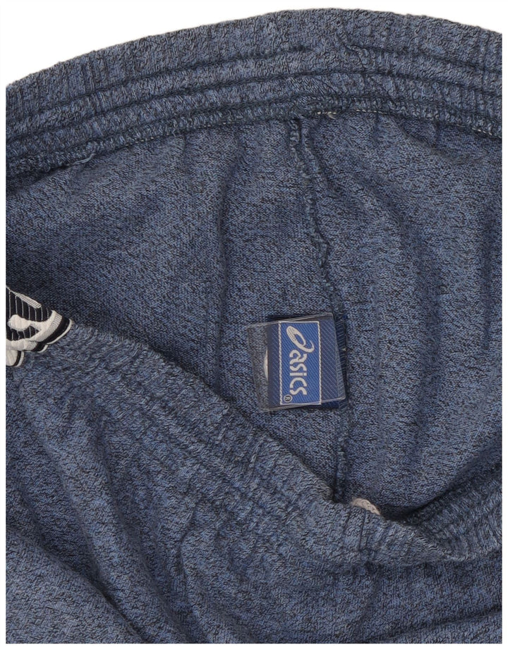 ASICS Herren Graphic Sport Shorts XL Blau gefleckte Baumwolle