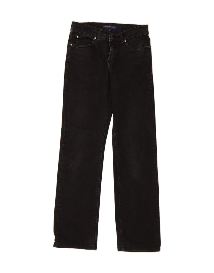 TRUSSARDI Womens Straight Jeans W29 L31 Black Cotton Vintage Trussardi and Second-Hand Trussardi from Messina Hembry 