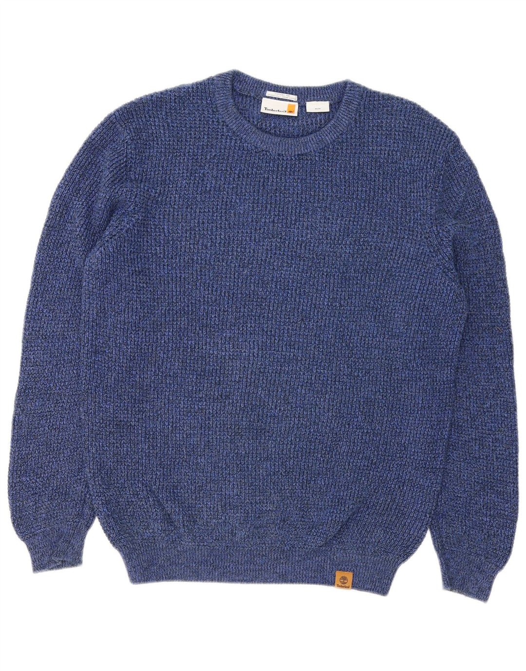 Timberland Herren-Pullover mit Rundhalsausschnitt, mittelblaue Baumwolle