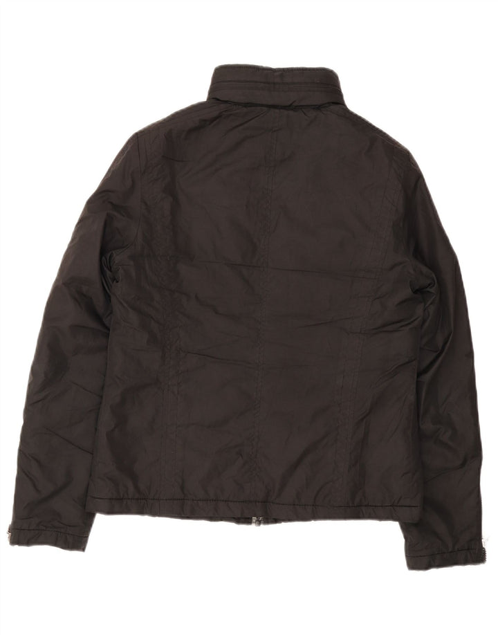 Calvin Klein Damen Wattierte Jacke UK 12 Medium Schwarz Polyester