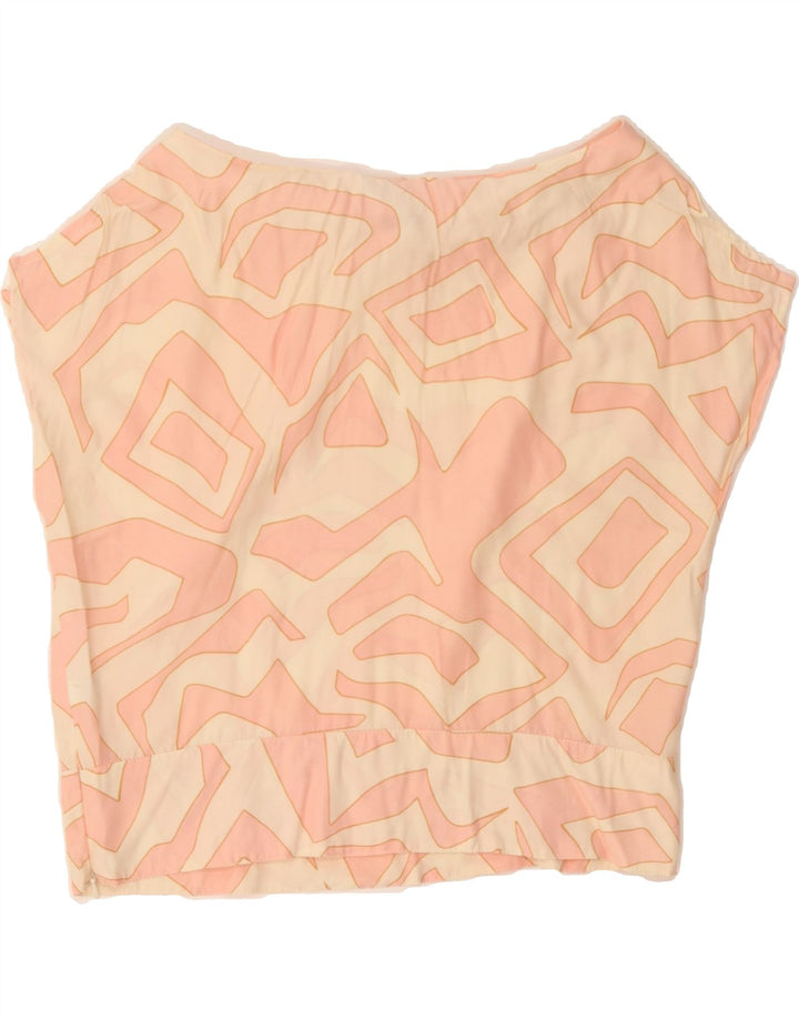 APART Womens Abstract Pattern Sleeveless Blouse Top UK 16 Large  Pink Vintage Apart and Second-Hand Apart from Messina Hembry 