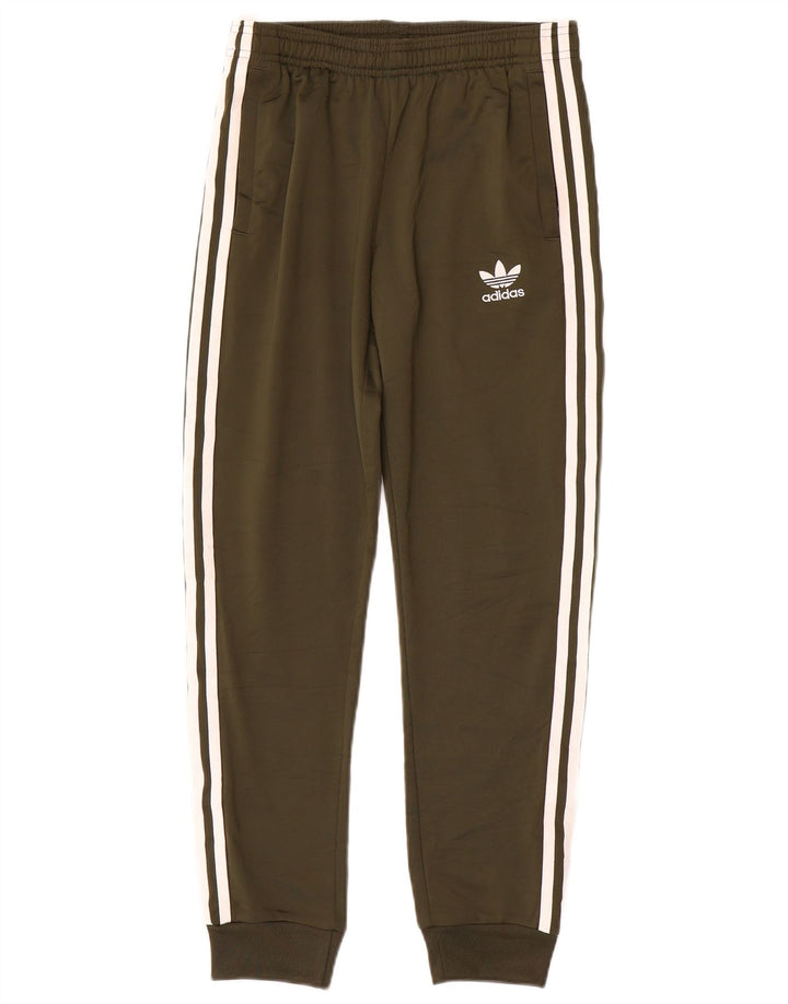 ADIDAS Jungen-Trainingshose, Jogginghose, 11–12 Jahre, Khaki, Polyester
