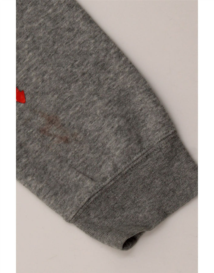 Nike Herren-Kapuzenpullover, groß, grau gefleckte Baumwolle