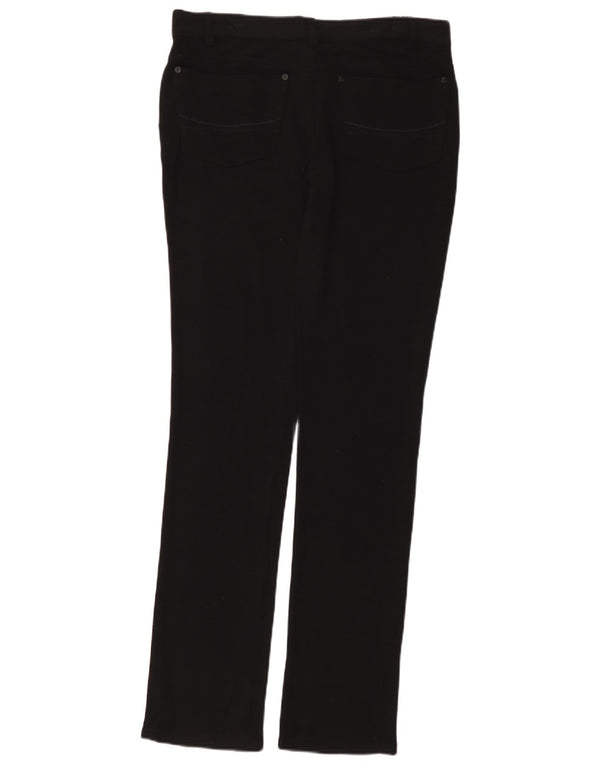 Woolrich Damen Slim Freizeithose XL W36 L34 Schwarze Viskose