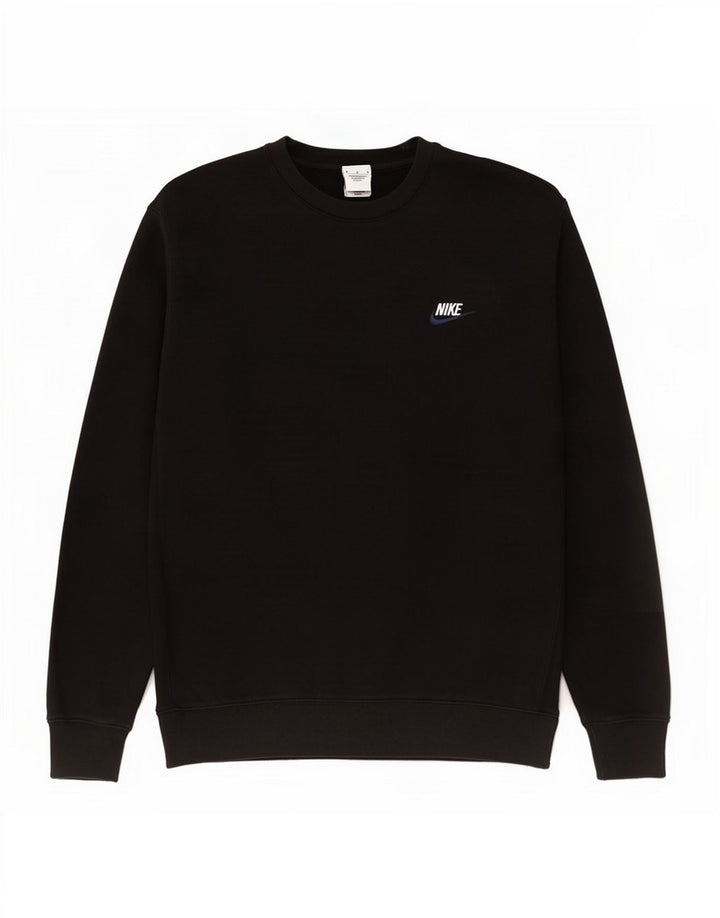 Nike Herren-Sweatshirt-Pullover, mittelschwarz, Baumwolle