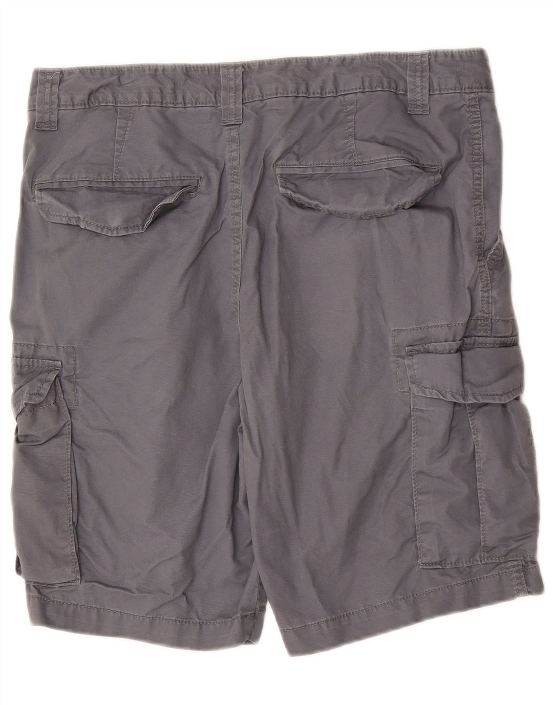 Marks & Spencer Herren Cargoshorts W34 Large Grau Baumwolle