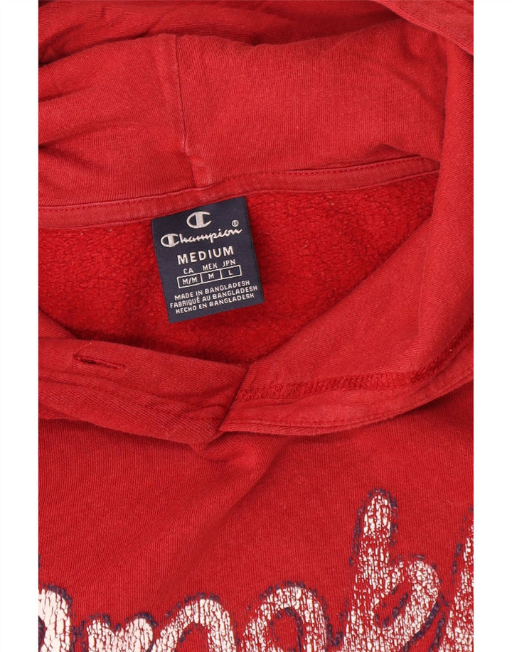 Champion Herren Brooklyn Graphic Kapuzenpullover aus mittelroter Baumwolle