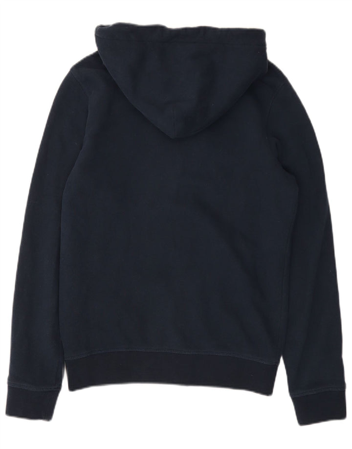 GANT Herren-Kapuzenpullover mit grafischem Reißverschluss, Größe S, marineblau, Baumwolle