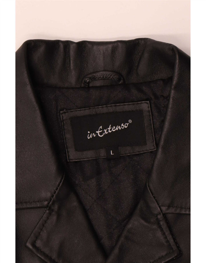 Vintage Herren Lederjacke UK 40 Large Schwarz