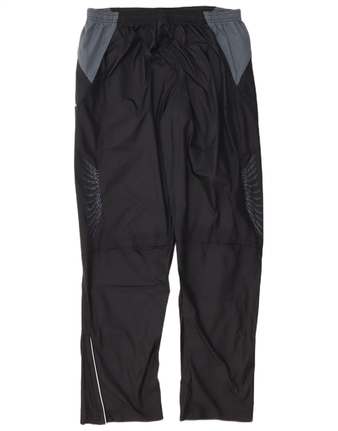 ADIDAS Herren-Trainingshose, groß, schwarzes Farbblock-Polyester