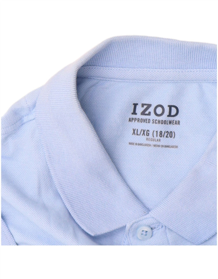 Izod Jungen-Poloshirt, normal, 15–16 Jahre, XL, blaue Baumwolle