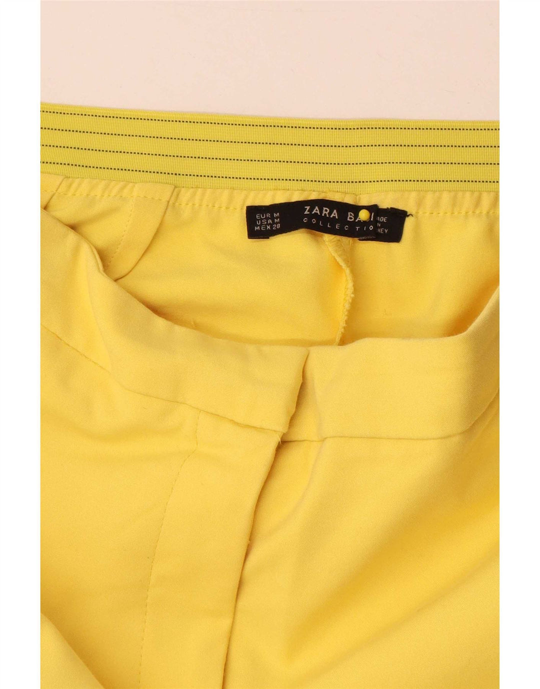 Slim-Anzughose für Damen von Zara, Größe M, W28, L29, Gelb