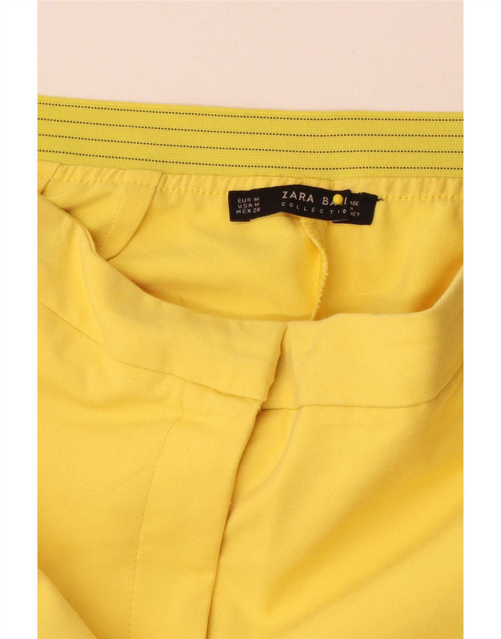 Slim-Anzughose für Damen von Zara, Größe M, W28, L29, Gelb
