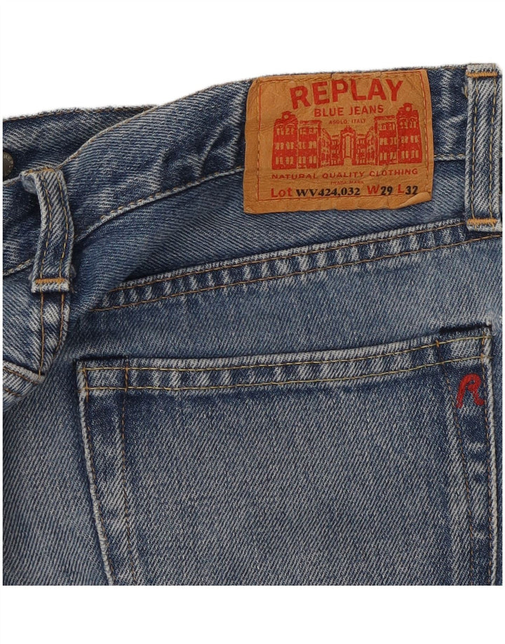 Replay Damen Straight Jeans W29 L32 Blau