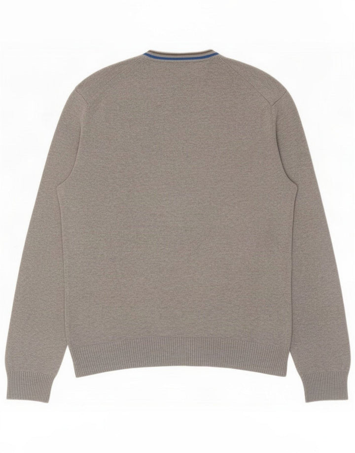 Penguin Herren-Pullover mit Rundhalsausschnitt, Mittelgrau