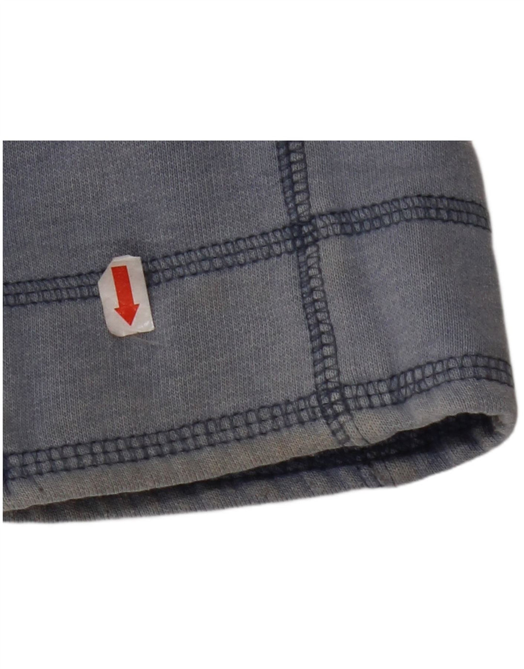 WEIRD FISH Herren-Sweatshirt mit Reißverschluss am Hals, groß, aus blauer Baumwolle