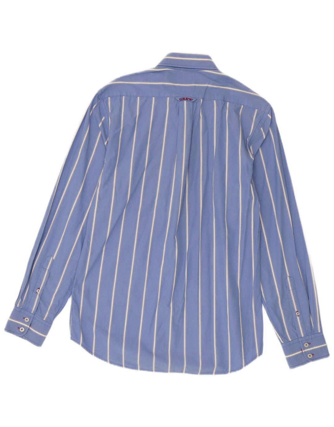 Crew Clothing Herren-Hemd mit maßgeschneiderter Passform, mittelblau, gestreift, Baumwolle