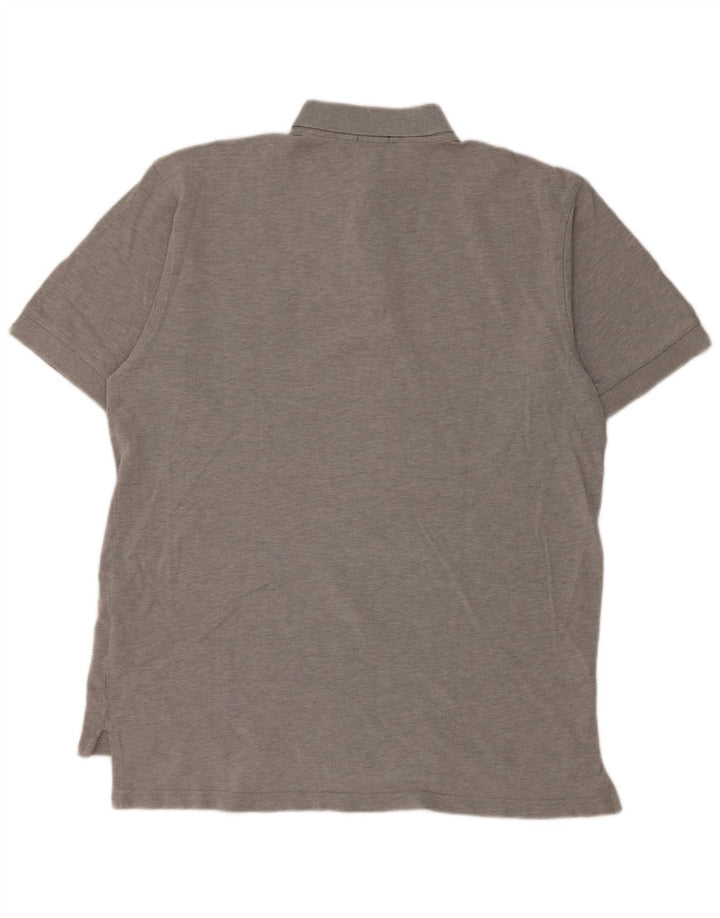 Gant Herren Poloshirt XL Grau Baumwolle